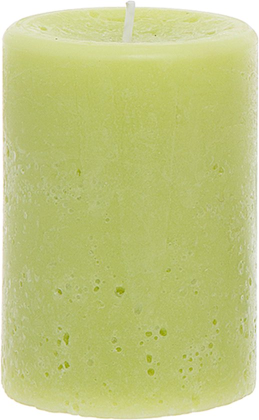 Groene cilindervormige kaars H10
