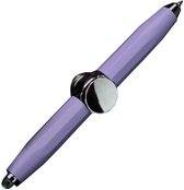 Fidget spinner Pen - Luxe schrijfgerei voor stressverlichting met LED zaklamp - anti-stress - Fidget Toys - Stressbal - Pop It - Paars