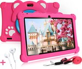BronStore® Kindertablet Pro - 10 Inch Beeldscherm - Kinder Tablet Vanaf 3 Jaar - Android 13 - 64 GB Opslag - 6000 mAh - Inclusief Stickers & Oortjes