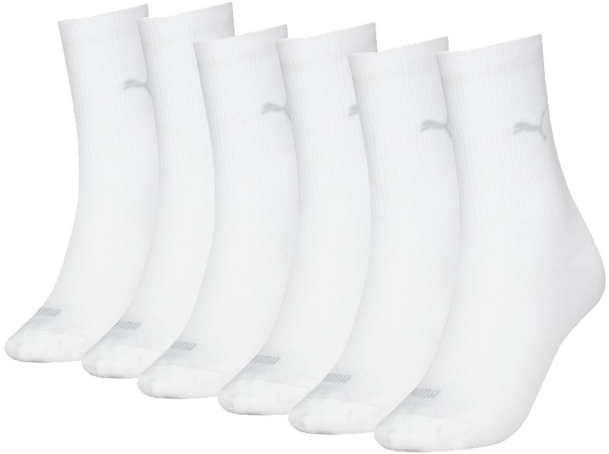 Puma Sokken Dames 6 paar Wit