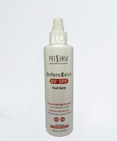 Pressensa DefencExtra Zonnebrand Fluid Spray SPF 80+ - Ultra Hoge Bescherming voor Zee & Bergen, Geschikt voor Alle Huidtypen, Waterbestendig