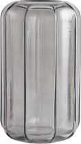 Decoratieve grijs transparante glazen vaas H22
