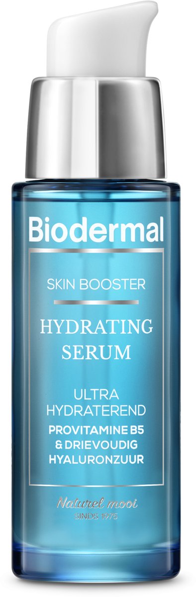 Biodermal Skin Booster Hydrating serum –  Ultra hydraterend, Hydrateert zeer intensief en langdurig met hyaluronzuur en Vitamine B - Hyaluronzuur serum 30ml - Biodermal