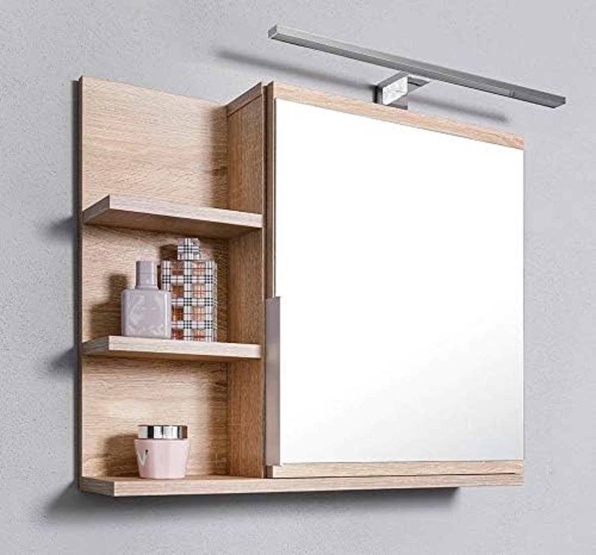 spiegel met planken badkamer - bathroom mirror,14 x 50 x 60 cm