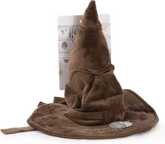 Sorteerhoed Harry Potter met Geluid Pluche Knuffel 30 cm {Warner Bros Disney Plush Toy | Speelgoed Magische Knuffelpop Knuffeldier voor Kinderen Jongens Meisjes | Ron Weasley, Hermione Granger, Voldemort, Hagrid, Snape, Dumbledore, Dobby}
