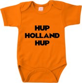 Romper | HUP HOLLAND HUP - maat 68 - baby - oranje - Nederland - voetbal - soccer - aanmoedigen - UEFA