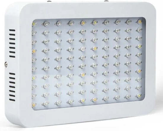 Qoolife 36W Plant Lamp Led Full Spectrum, E27 kweeklamp met hoge PPFD kweeklampen, 6000K LED Plant Light voor kamerplanten, Greenhouse Garden White