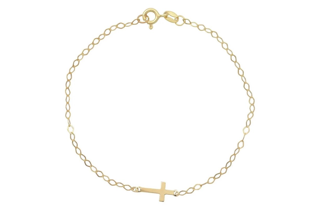 Baby/Kinder Armband Kruis 14K Goud