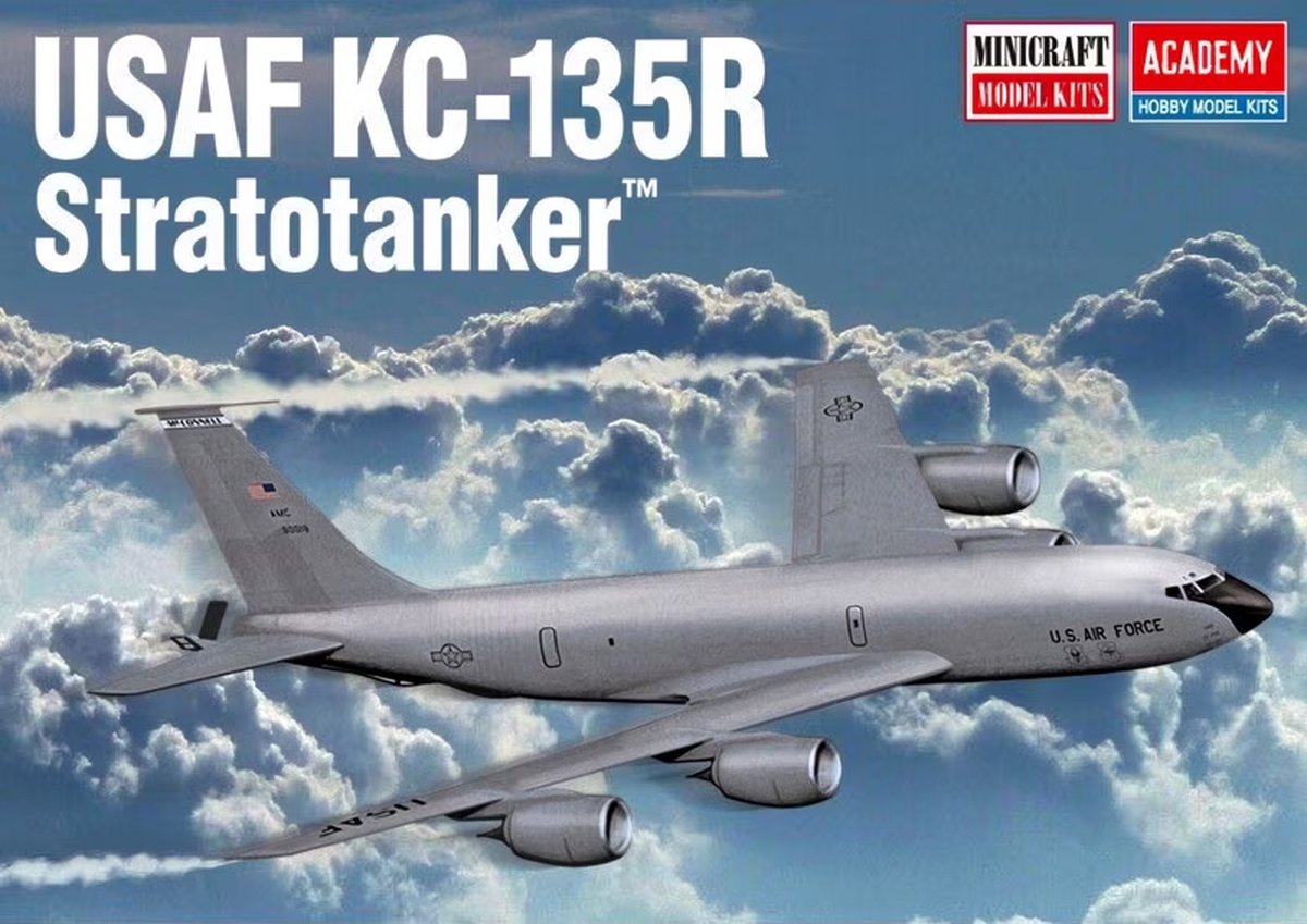 Academy Modelbouwpakket Vliegtuigen - 12638 Boeing KC-135R Stratotanker (ex-Minicraft) Plastic - 1:144 - Modelbouw