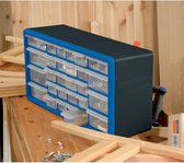Draper Tools Boîte de rangement pour Outils 30 tiroirs bleu 12015