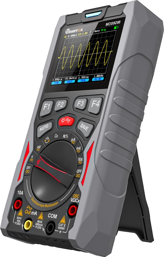 3 in 1 Oscilloscoop Multimeter Stroommeter Signaalgenerator 12 MHz 50 Msps Grote geheugencapaciteit