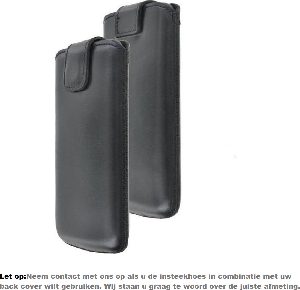 Samsung Galaxy S21 hoesje - Insteek Echt Leer Zwart