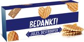 Jules Destrooper Parijse Wafels - "Bedankt! / Merci!" - 2 dozen met Belgische koekjes - 100g x 2