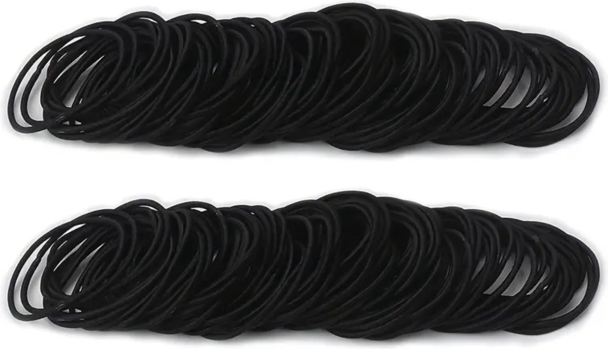 20 stuks Haarelastiekjes- zwart - hoge kwaliteit -haar accessoires- merk: Fyfanie