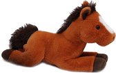Pia soft Toys Knuffeldier lopend Paard - zachte pluche stof - premium kwaliteit knuffels - lichtbruin - 35 cm - Paarden