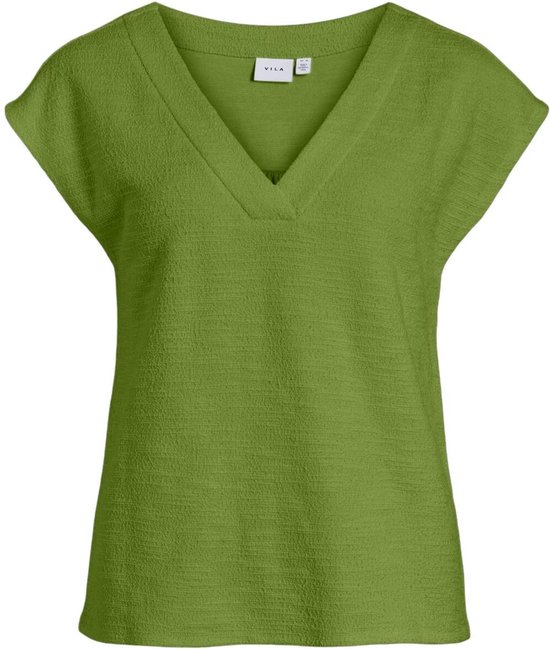 Vila T-shirt Viamy col en V S/s Top 14093294 Kelp Forest Femme Taille - M
