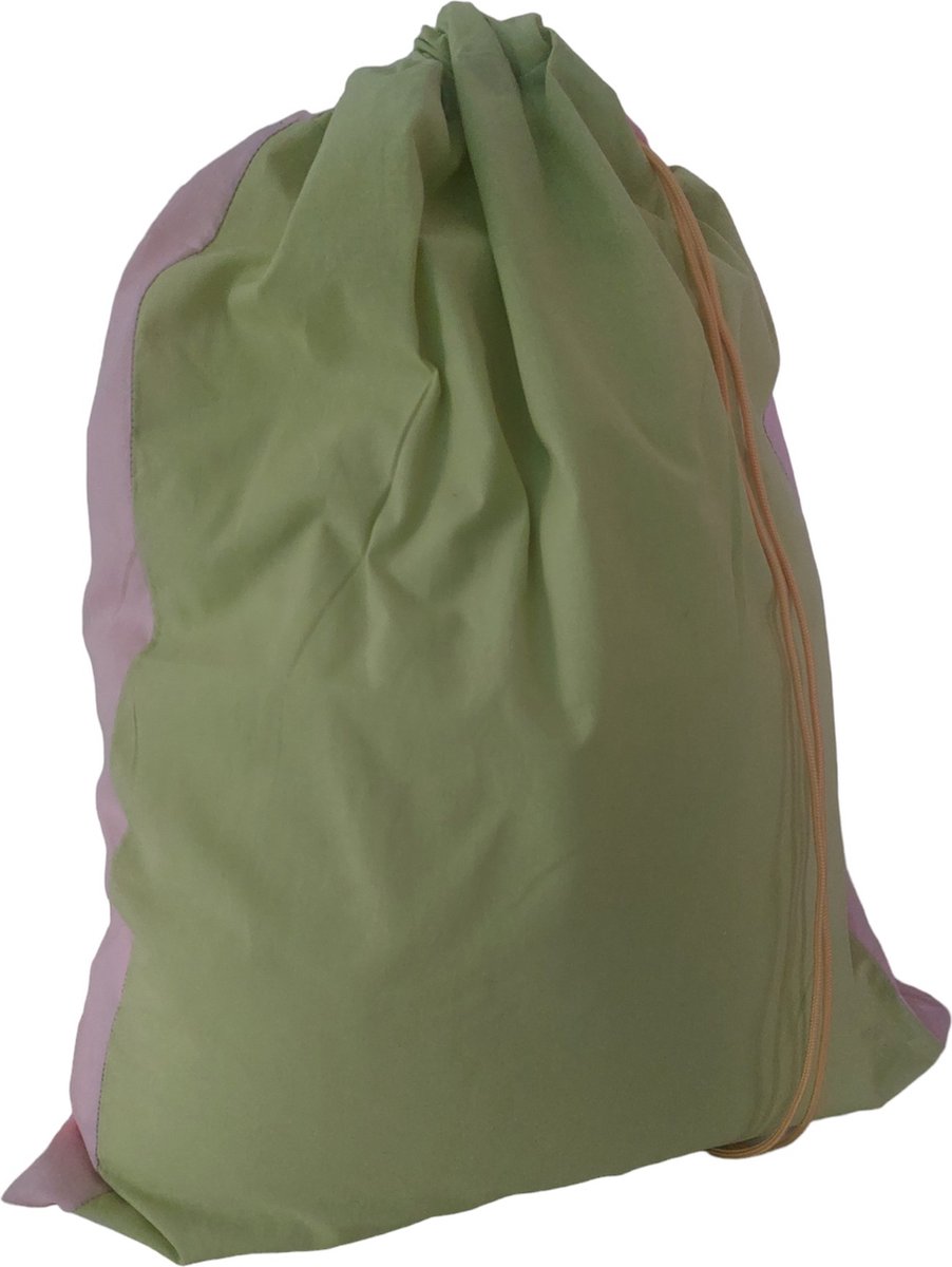 Goedkoopste Katoenen waszak -XXL - met trekkoord - Sport -pink