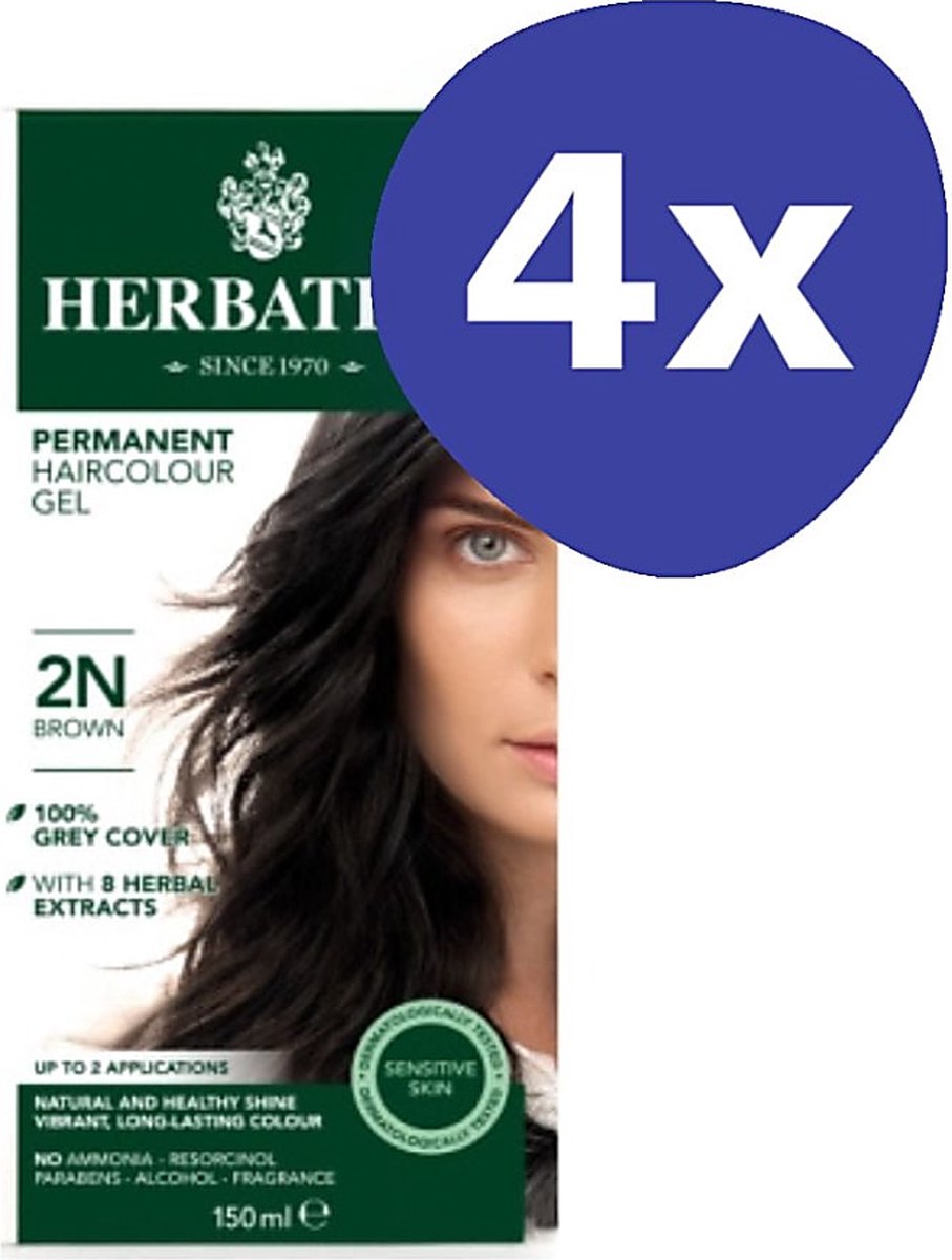 Herbatint Haarverf - Bruin (4x 150ml)