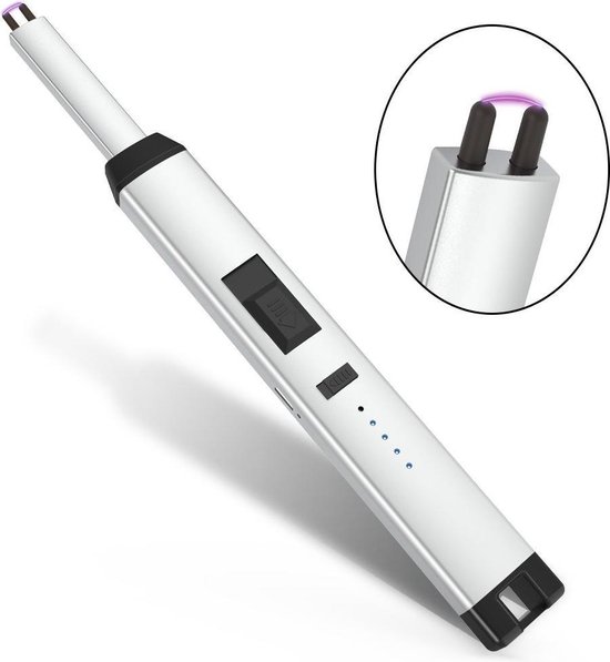 Lange Elektrische Aansteker - Plasma Aansteker - Met Batterij Indicator -  USB... | bol.com
