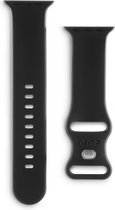 Hama Fantastic Feel polsband voor Apple Watchh 38/40/41mm - Zwart - Flexibel bandje