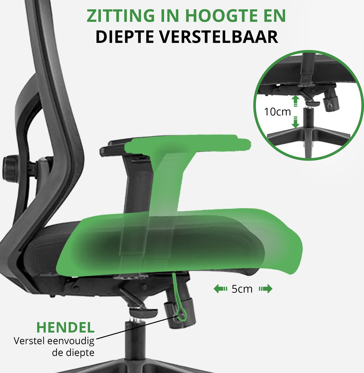 Spherite Compact Pro Ergonomische Bureaustoel NEN1335 thumbnail 6