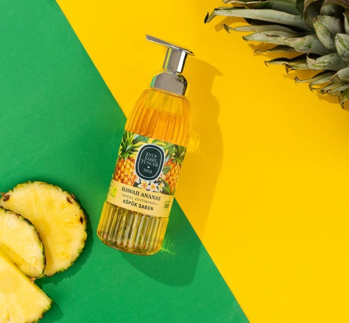 Goedkoopste Eyüp Sabri Tuncer – Hawaii Ananas Met 100 natuurlijke Olijfolie – Schuimzeep Met Pomp – 500 ML - 100 Vegan - Glutenvrij