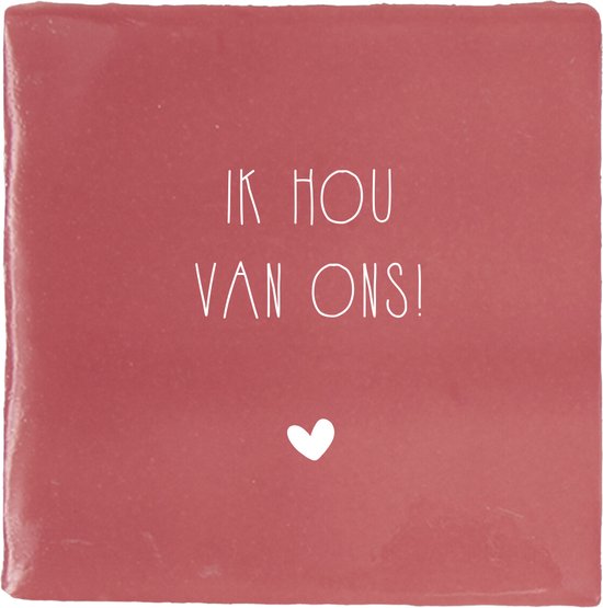 Label2X - Tuile - Je nous aime - Cobre avec blanc - Tuile de dicton - Tuile avec dictons - Tuile sagesse - Tuile texte - Tuile