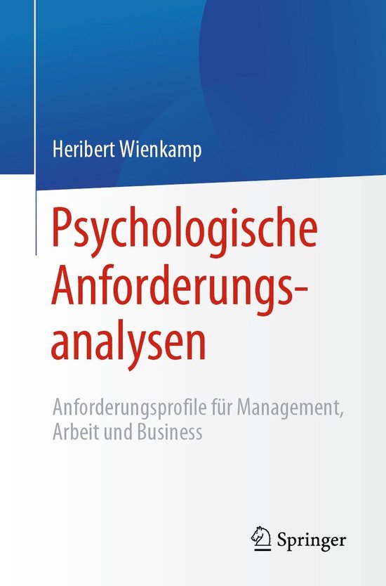 Psychology (German Language) - Psychologische Anforderungsan ... - cover