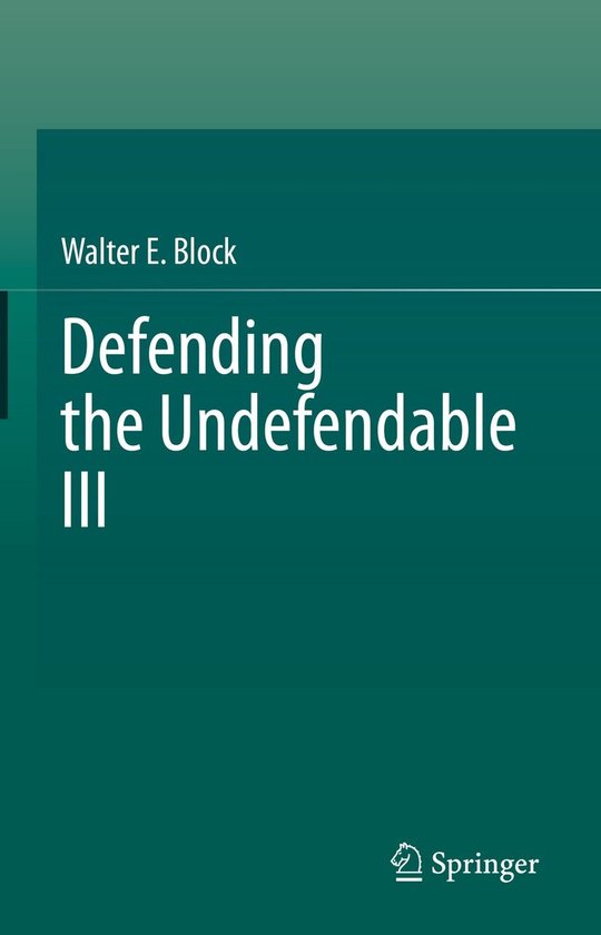 Law and Criminology (R0) - Defending the Undefendable III - cover