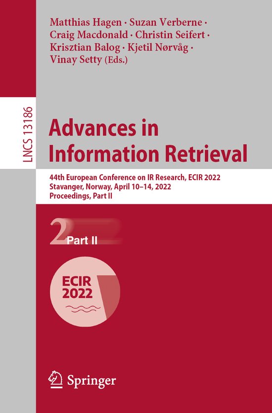 Lecture Notes in Computer Science13186- Advances in Informat ... - cover