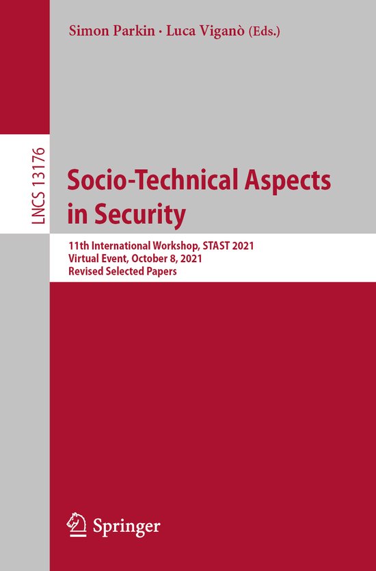 Lecture Notes in Computer Science13176- Socio-Technical Aspe ... - cover