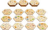 Toys for life Hexagon natuur - Educatief speelgoed - Spelend leren - Kinderspeelgoed 3 tot 6 jaar