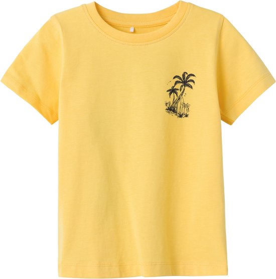 Name it t-shirt jongens - geel - NMMfole - maat 110