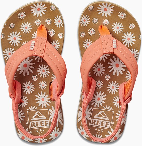 Reef Little Ahi Daisy Meisjes Slippers - Zand/Roze - Maat 24