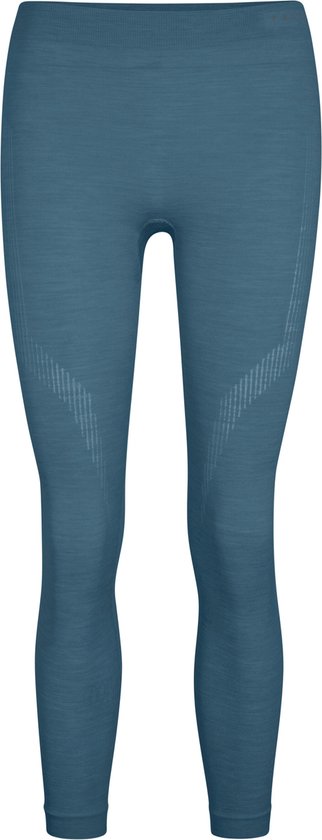 Collants femme FALKE Wool- Tech - pantalon thermique - bleu (capitaine) - Taille : M
