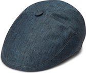 Fawler Marcello Moda marineblauwe flat cap voor heren