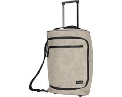 Norlander Nubuck Lyon reistrolley 17L - Handbagage trolley - Fluweel Nubuck - Taupe