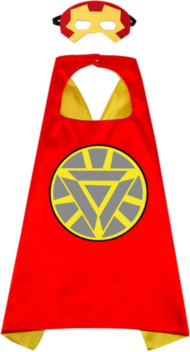 Jobber Toys - Iron Man cape - Superhelden verkleedpak - Incl. Masker