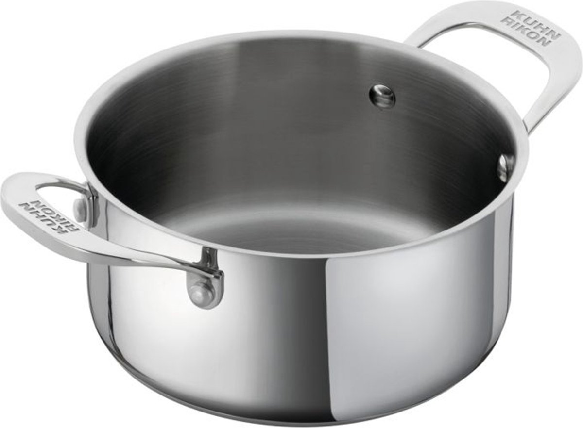 Kuhn Rikon - Allround Series - Kookpan 3.1L - RVS - Roestvrijstaal, Keramisch, Gas, Halogeen, Inductie