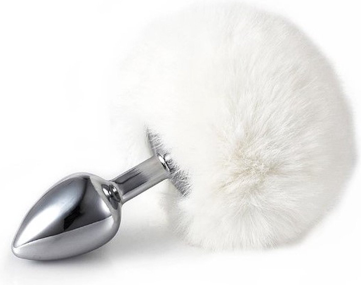Goedkoopste Go Go Gadget - Bunny Tail - ButtPlug - Fluffy Konijnenstaart - Sex Speeltjes - Wit