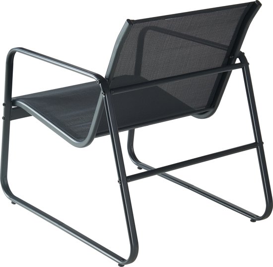 Salon de jardin 4 pièces Anzi lounge noir