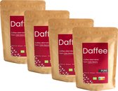 Café Daffee, café aux dattes, une alternative au café durable et délicieuse à base de grains de dattes recyclés, saine, biologique et sans caféine.(4*250gr)