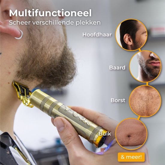 Nuvance - Tondeuse à cheveux pour hommes - Tondeuse à cheveux pour tête - Comprend 4 accessoires - Tondeuse à barbe et tondeuse à cheveux pour hommes - Rechargeable par USB