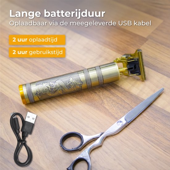 Nuvance - Tondeuse à cheveux pour hommes - Tondeuse à cheveux pour tête - Comprend 4 accessoires - Tondeuse à barbe et tondeuse à cheveux pour hommes - Rechargeable par USB