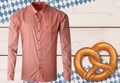 Benelux Wears - Premium Quality Oktoberfest - Carnaval - Rode Hemd - Regular - Verkleedkleding - Blouse - Maat L