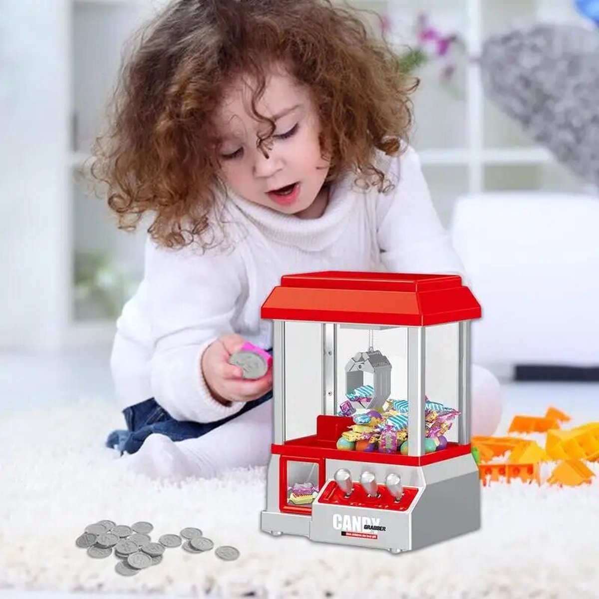 Skirfy Grijpautomaat voor kinderen vanaf 6 jaar, mini dromerige Candy