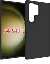 Samsung Galaxy S24 Ultra Hoesje - MobyDefend TPU Gelcase - Mat Zwart - GSM Hoesje - Telefoonhoesje Geschikt Voor Samsung Galaxy S24 Ultra