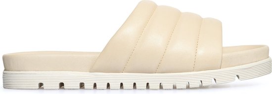 Rohde Mules en cuir pour femme - Fermeture Velcro - Semelle intérieure à mémoire de forme Rodigo-D 5875, Beige, 36 EU