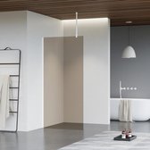 FortiFura Galeria inloopdouche - 180x200cm - rookglas - plafondarm - mat wit