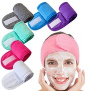 Make Up Hoofdband Wit - Haarband - Om je haren uit je gezicht te houden tijdens het opmaken - 1 Stuk - Roze